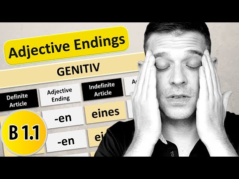 Die Adjektivdeklination im Genitiv | German adjective endings in Genitive