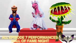 All Episode 7 Performances (Hall of Fame Night) | The Masked Singer Season 8