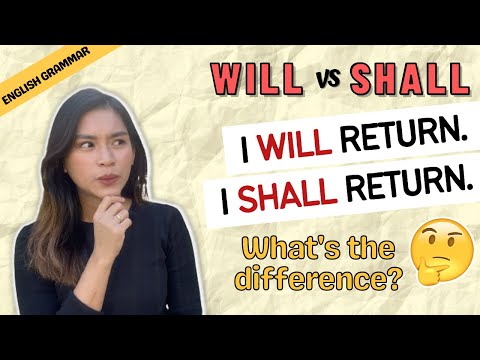 When to use WILL and SHALL? | English Grammar