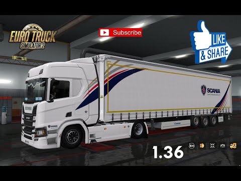 [ETS2 v1.36] Skin Scania R (2016) + Krone Megaliner (Scania)