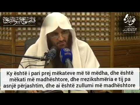 Shejkh Abdurrezak Elbedr: Rreziku i shirkut, kush vdesë në të përgjithmonë në Zjarr të Xhehennemit