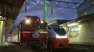 preview picture of video '青森駅を発車する特急列車たち Express Aomori Station'
