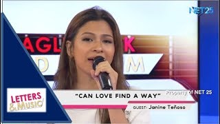 JANINE TEÑOSO - CAN LOVE FIND A WAY (NET25 LETTERS AND MUSIC)