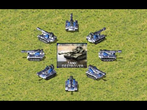 Red Alert 2:Testing the Tank Destroyer: Tank Destoryer VS All Tanks!