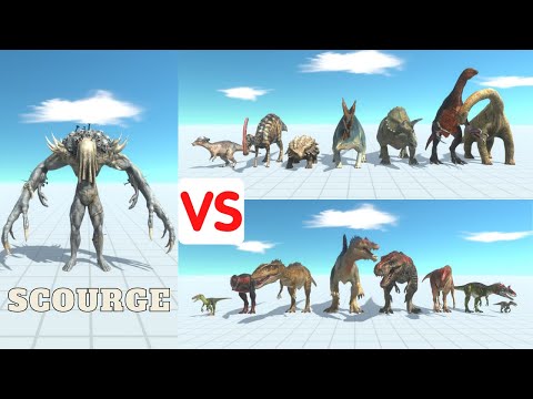 Scourge🦔 vs All Dinosaurs🦖🔥- Animal Revolt Battle Simulator