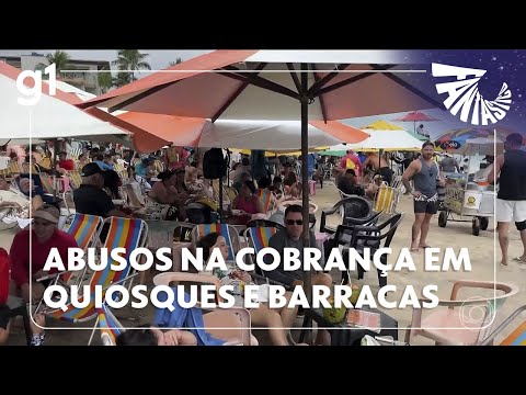 Fantástico: Reportagem flagra abusos na cobrança em quiosques e barracas nas praias do Brasil