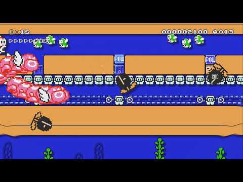 Aquatic Escape by Wapa' - Super Mario Maker 2 - No Commentary 1bx 1by