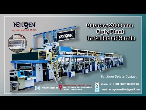 5 Ply Automatic Paper Corrugated Board Plant