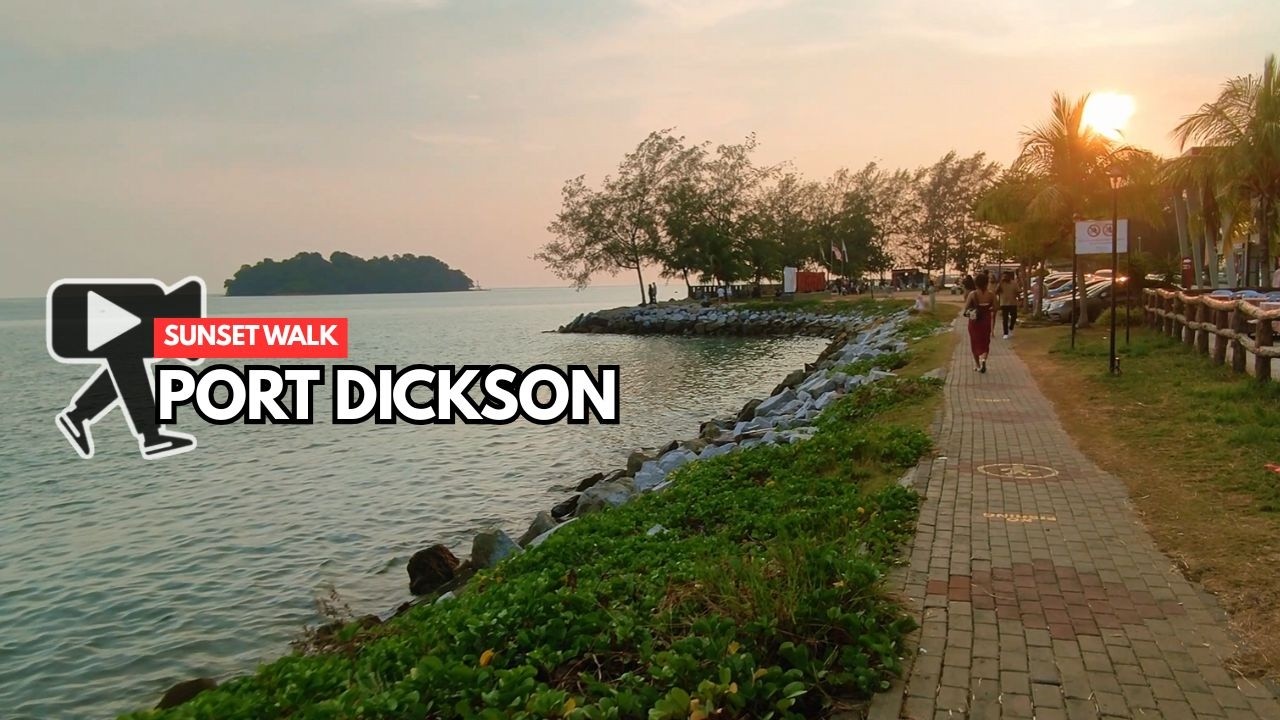 PD Waterfront, Negeri Sembilan 🇲🇾 | Sunset nature sound walking 4k tour