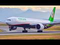 1 HOUR PLANE SPOTTING At VANCOUVER Airport From CLOSE UP 4K Aircraft LANDINGS TAKEOFFS At YVR