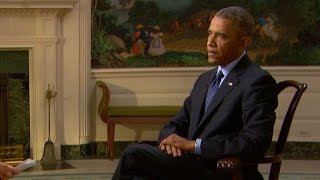 He said that although al-Qaeda had been beaten by U.S. forces and Sunni tribes in Iraq, jihadis were able to take advantage of a power vacuum in eastern Syria, which became "ground zero" for militants and allowed them to regroup as ISIS.
President Obama said: "During the chaos of the Syrian civil war, where essentially you have huge swaths of the country completely ungoverned, they were able to reconstitute themselves and take advantage of that chaos and attract foreign fighters ... who believed in their jihadist nonsense." 
He also admitted that the U.S. may have overestimated the ability of Iraq's U.S.-trained military to combat ISIS in that country.