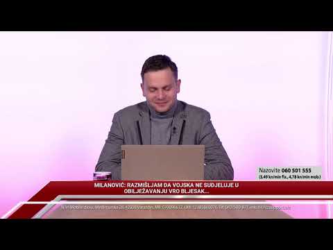 TV REPLIKA 28.04.2021. - MILANOVIĆ: RAZMIŠLJAM DA VOJSKA NE SUDJELUJE U OBILJEŽAVANJU VRO BLJESAK...