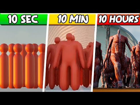 1.000.000. Colossal Titans in ANIMATION: 10 Hours, 10 Minutes, 10 SECONDS! (The Rumbling)