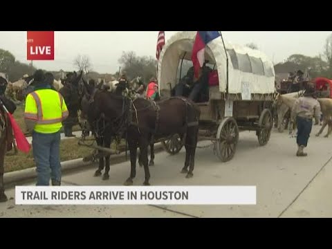 Trail riders arrive in Houston ahead of Rodeo