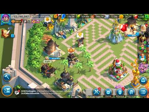 Rok071-VIP14-52M- Guan Yu, Leonidas, Alex and  Aethelflaed - 850M rss -227 gold head