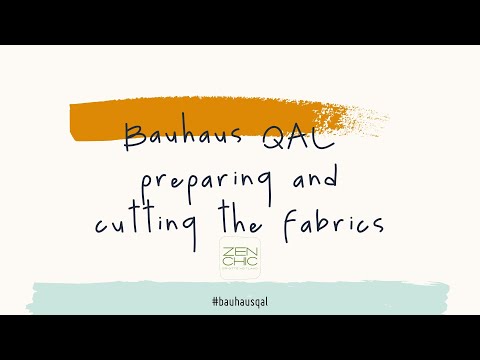 Free Quilt Along Bauhaus - Part 3: Preparing Templates, Cutting Fabrics