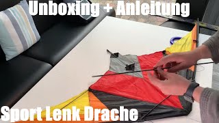 Sport Lenk Drache (Deltalenkdrachen) Unboxing und Anleitung