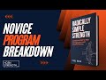 Radically Simple Strength — Novice Program Breakdown