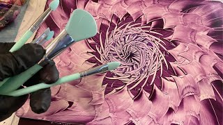 You used WHAT now? How to Create Graphic Fluid Art with Makeup Brushes??! EASY!