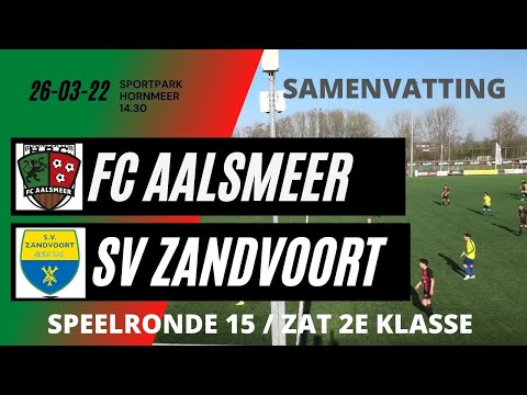 220326 HIGHLIGHTS FC AALSMEER   SV ZANDVOORT