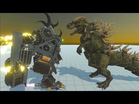 ROBOTOSAURUS VS WORKSHOP UNITS EPIC BATTLES - ANIMAL REVOLT BATTLE SIMULATORS