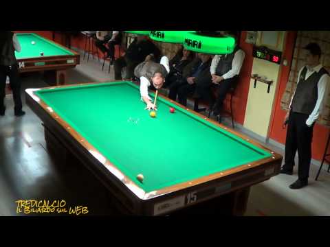 Spadaro vs Ragonesi - 1°Camp.a Squadre Biliardo Cat. Eccellenza Piemonte 2015