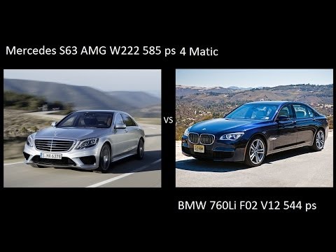 Thumbnail for Mercedes S63 AMG W222 4Matic 2013-2014 vs BMW 760Li F01-02 2012-2013 drag acceleration разгон by BMW