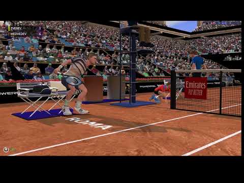 Full Ace Tennis Simulator - Zverev vs Medvedev Roma