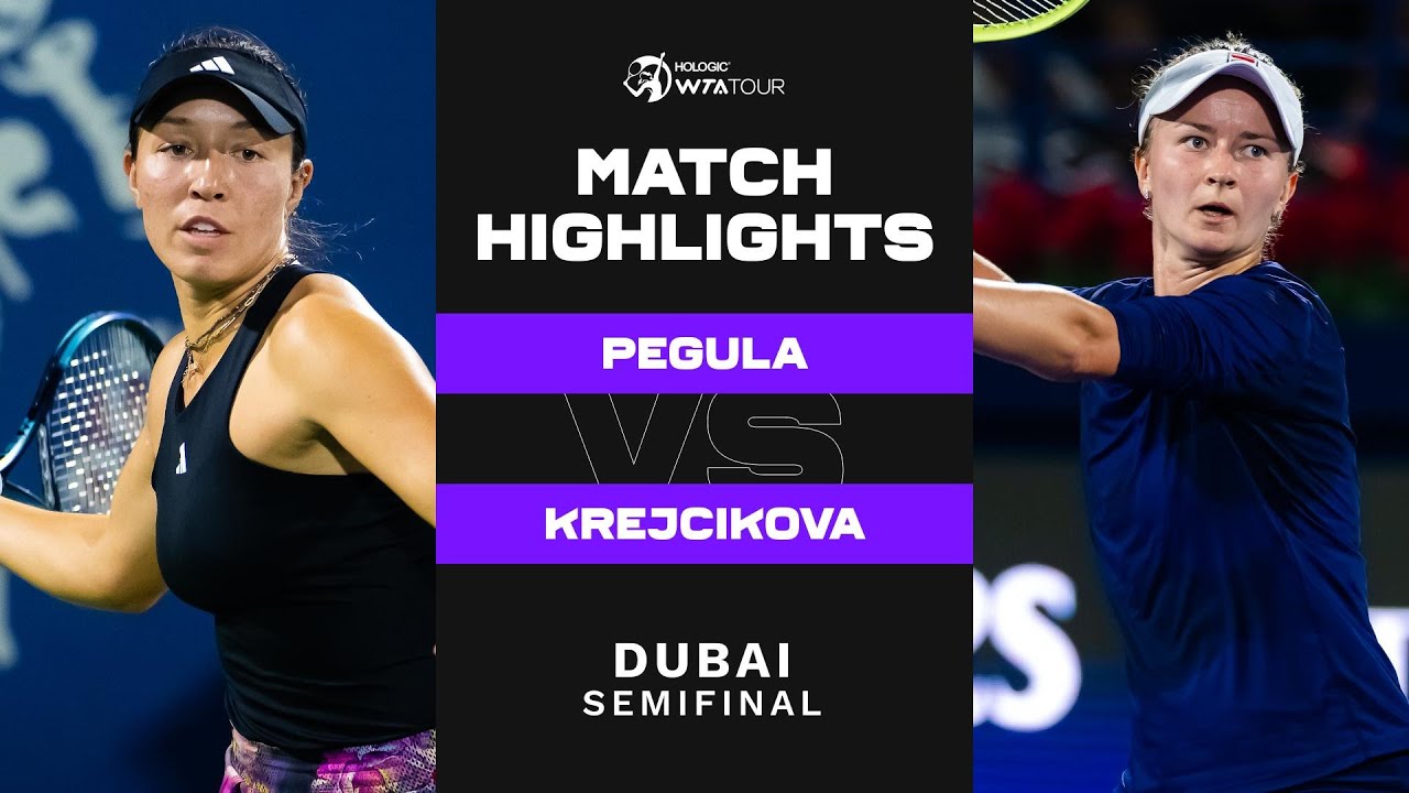 Pegulaová – Krejčíková (WTA Dubaj 2023) 1-6 7-5 0-6 | ŽivéPřenosy.cz