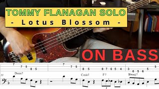 Tommy Flanagan - Lotus Blossom solo (Bass Transcription with TAB)