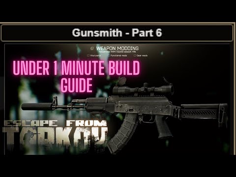 Gunsmith Part 6 Escape From Tarkov 0.13.5 patch Build Fast Guide Mechanic #eft