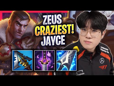 ZEUS CRAZIEST GAME WITH JAYCE! - T1 Zeus Plays Jayce TOP vs Cassiopeia! | Season 2024