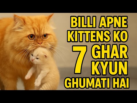 7 Ghar Ghumane Ke 7 Reasons ✅ | Billi Apne Bachchon Ko 7 Ghar Kyun Ghumati Hai 
