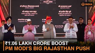 PM Modi Launches ₹1.06 Lakh Crore Projects in Rajasthan | India's First Greenfield Refinery