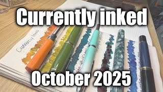 So Bright and Colorful! October #currentlyinked Fountain Pens! π₯³