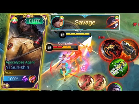 NEW YI SUN SHIN GAMEPLAY ASSASIN OVERPOWER IN RANK MYTICAL GLORY | GAMEPLAY MOBILE LEGENDS