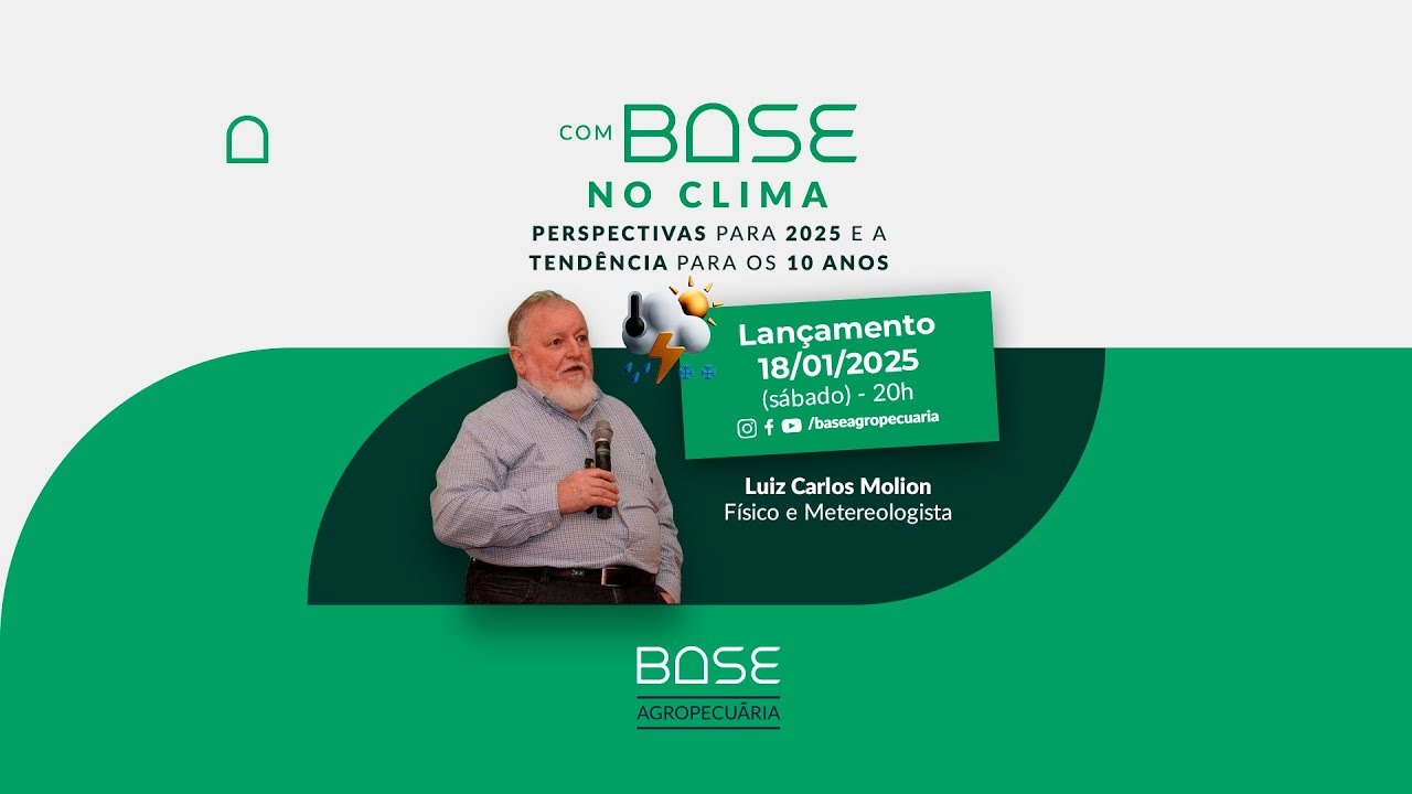 COM BASE NO CLIMA | Perspectivas climáticas para 2025 e tendências para 10 Anos | Luiz Molion