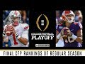 Final CFP Rankings of Regular Season: Utah moves up to No. 5, Oklahoma at No. 6 | CBS Sports HQ