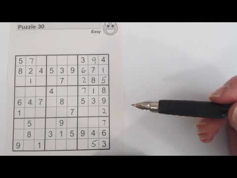 SudokuPrimer 70 - solving an easy puzzle using basic strategies (sudoku for beginners)