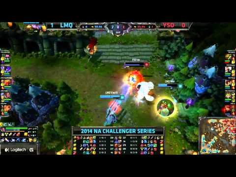 NA Challenger 2014 Spring Ro8: LMQ vs YSO G2 Highlights