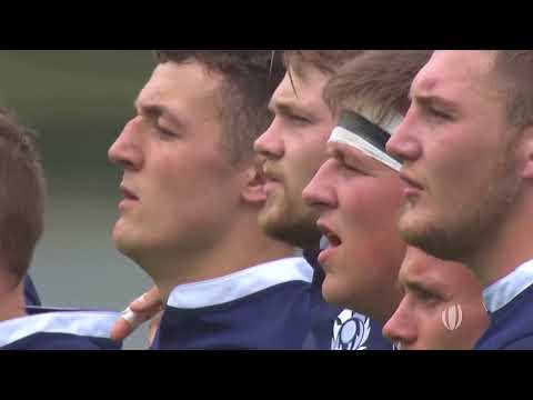 Scotland U20s sing 'Flower of Scotland' with passion
