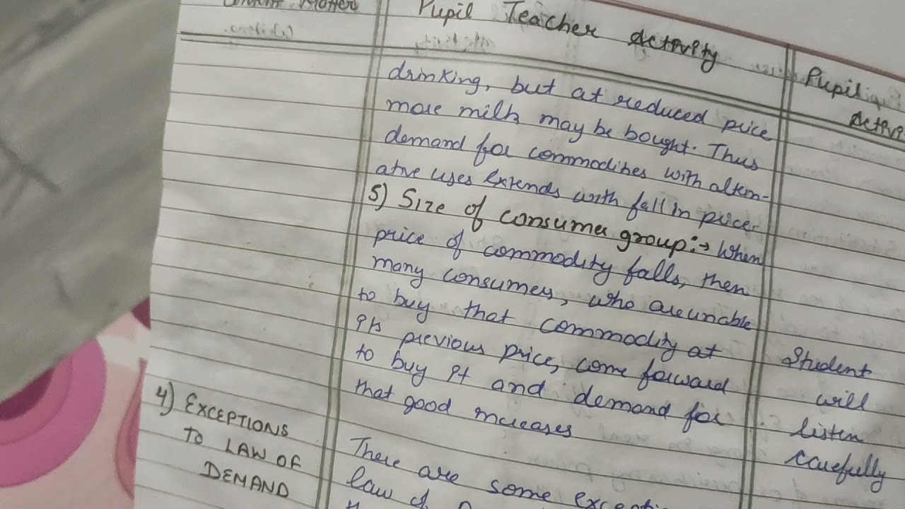 Final lesson plan of economics for students of b. ed