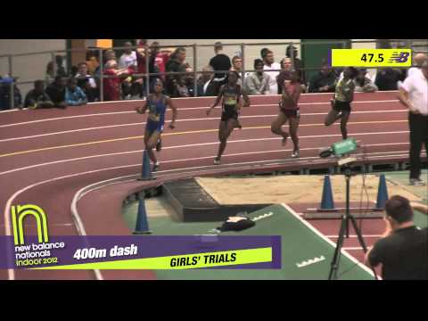 Girls 400m Heat 6 - New Balance Indoor Nationals 2012