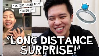 &quot;LONG DISTANCE SURPRISE KAY ANGHET!!&quot; 🙈💛 (5,200 MILES AWAY) 😍 | Kimpoy Feliciano