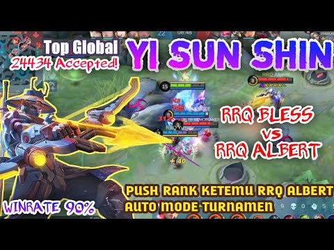 RRQ BLESS VS RRQ ALBERT | YI SUN SHIN BEST BUILD 2021 [ TOP GLOBAL ] - MLBB