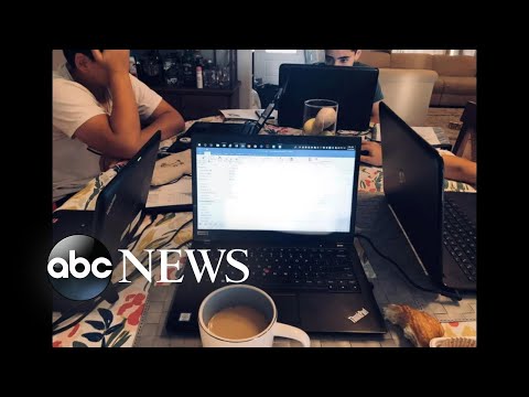 許多學生第一次在家上學。 (Many students home-schooled for the 1st time)