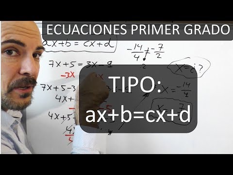 ECUACIONES DE PRIMER GRADO DEL TIPO ax+b=cx+d