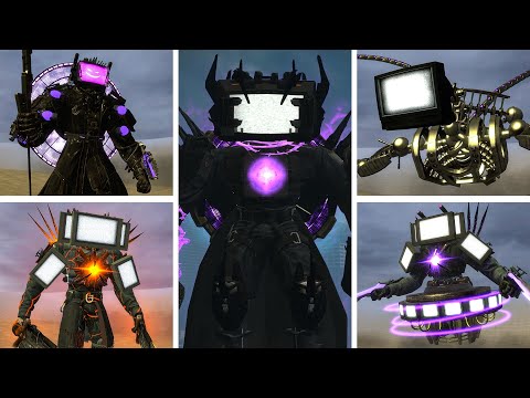 DISINFECTED WATCHMAN OF DOOM vs ALL STRONGEST TITAN TV MAN VERSIONS! – Skibidi Toilet Garry's Mod
