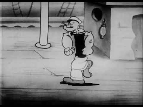 Popeye The Sailor | Let's Sing with Popeye (1934) - A Adventure with Popeye's Song | Retro Cartoons