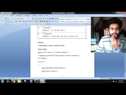 EX  9 Fundamental Operations Perl